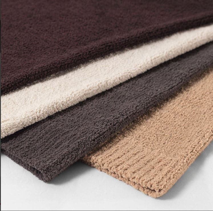 chenille blankets four colors from Sobel Westex