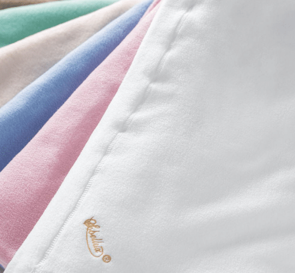 Sobel fleece blankets five pastel colors