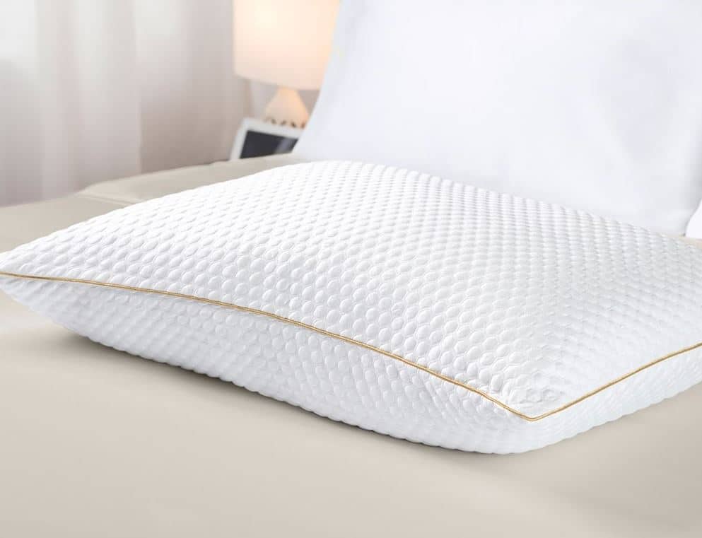 Sobel cooling gel pillow on bed