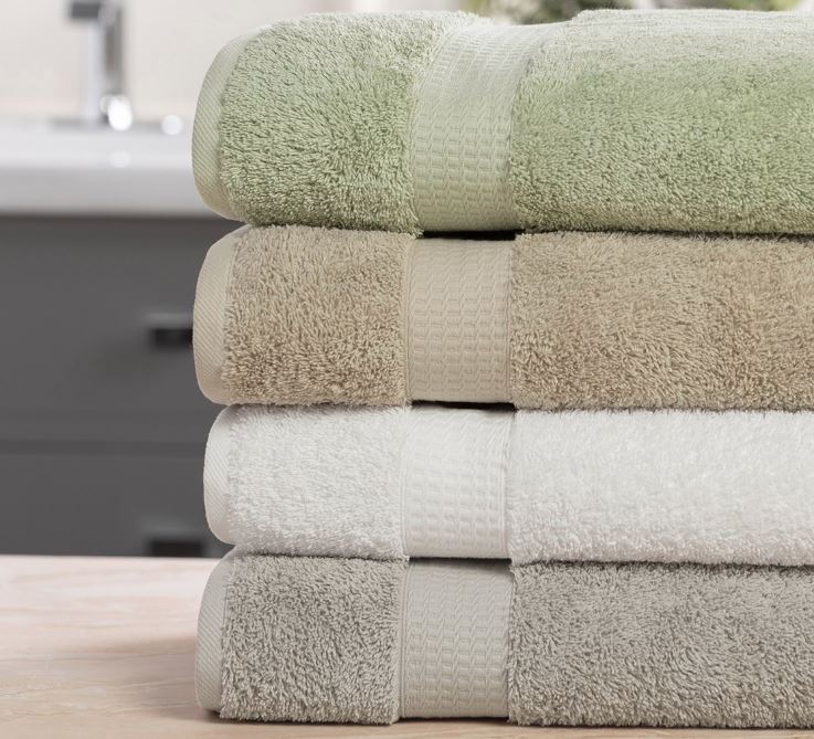 Pure elegance platinum Sobel Westex luxury thick luxury bath towels stack of 4 colors