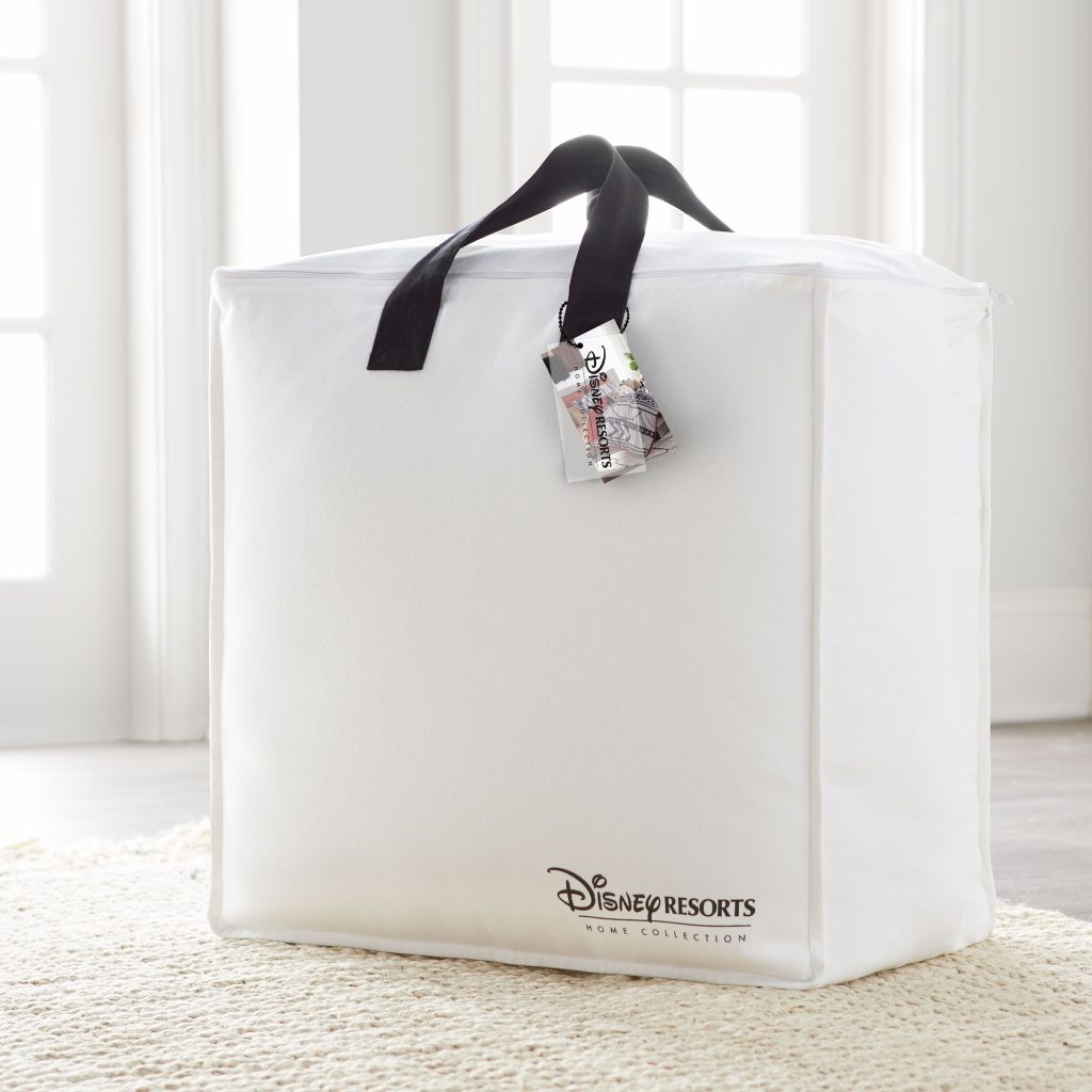 Sobel Westex Disney Resorts Home Collection white tote with handles and Disney Resorts logo