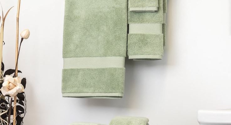 Simple Border Bath Towel Set Of 2