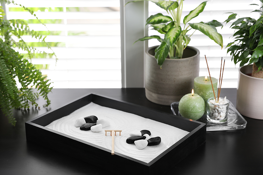 Miniature Zen Garden for Balance and Harmony