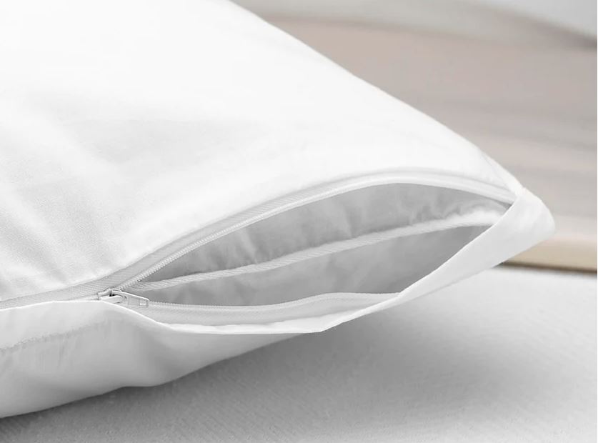 luxury pillow with a pillow protector covering