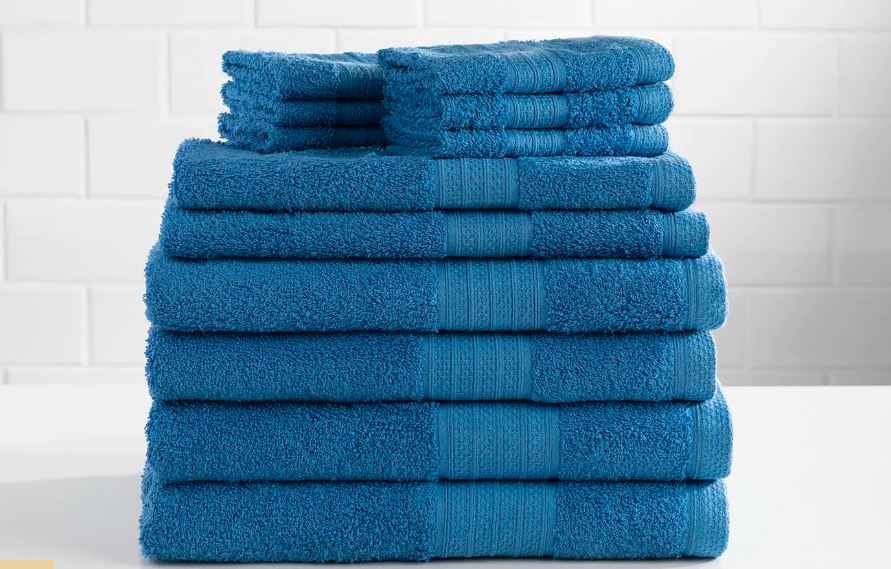 Photo of Sobel Westex 12 Piece Set of Cotton towels in Blue