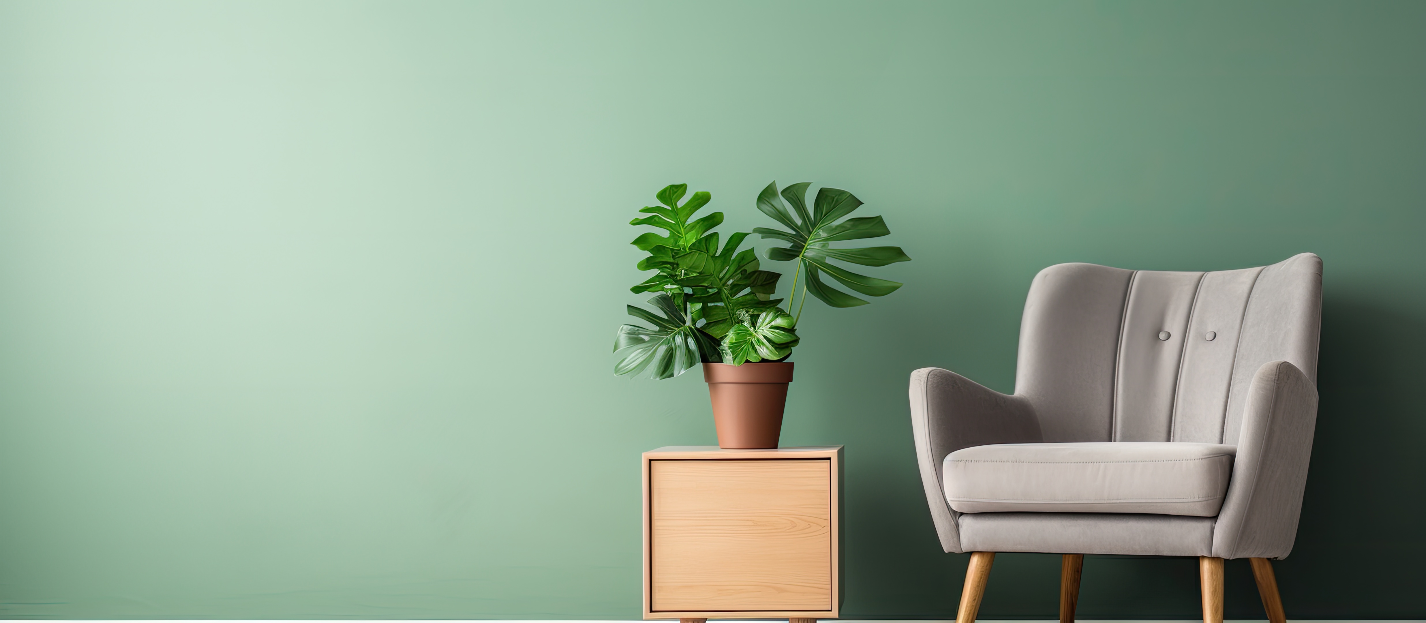 Philodendron Plant: An elegant and flowing houseplant with heart-shaped leaves, perfect for adding a touch of jungle-inspired charm to your bedroom décor.